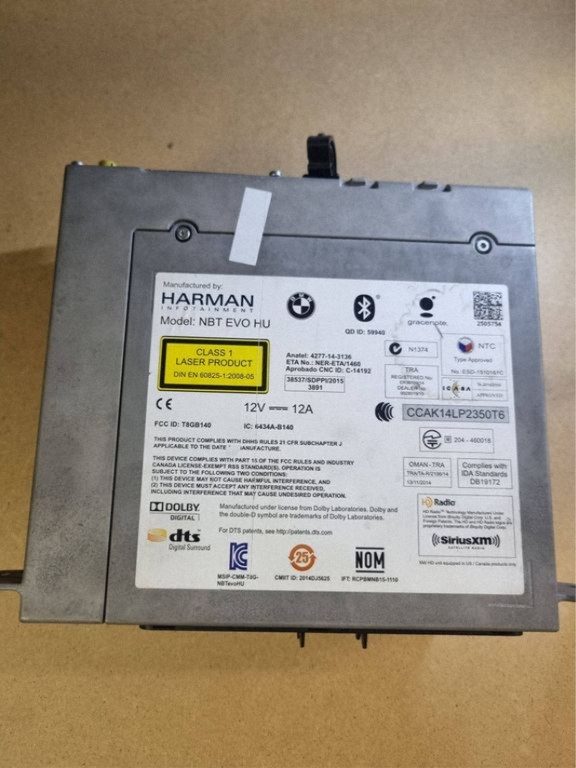 BMW 3 F30 F31 F35 NBT EVO HU magnetola / navigacija